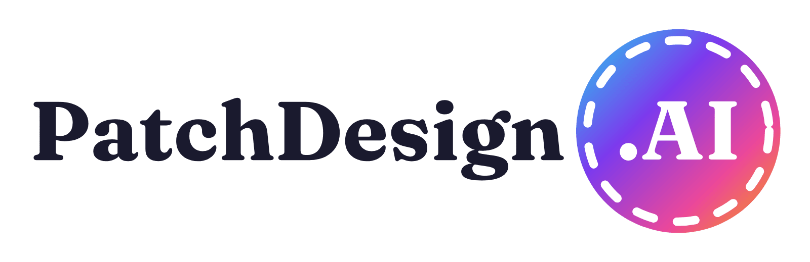 PatchDesign.AI wordmark for light backgrounds