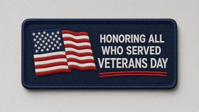 Veterans Day patch example 1