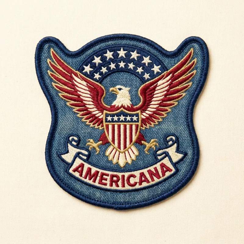 Example custom jeans patch 2, designed with AI