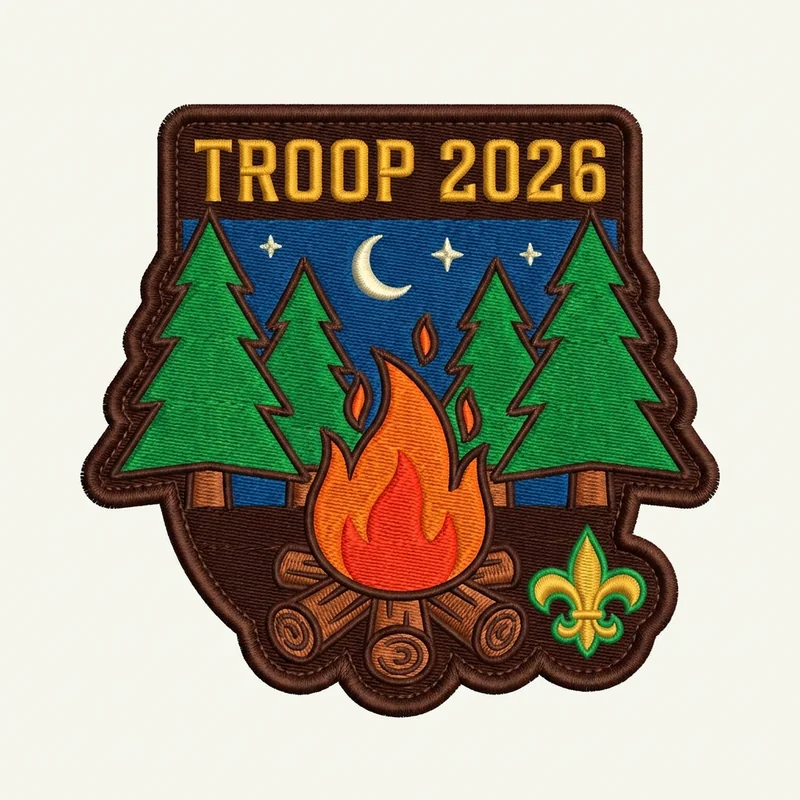 Example custom vest patch 2, designed with AI