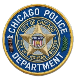 Chicago Police Department Embroidered Patch — custom embroidered patch designed with AI on PatchDesign.AI