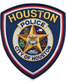 Houston Police Department Embroidered Patch — custom embroidered patch designed with AI on PatchDesign.AI