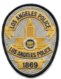 LAPD Embroidered Shoulder Patch — custom embroidered patch designed with AI on PatchDesign.AI