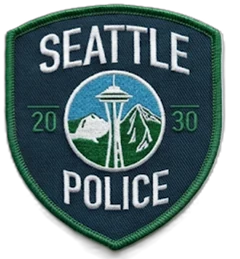 Seattle Police Department Embroidered Patch — custom embroidered patch designed with AI on PatchDesign.AI