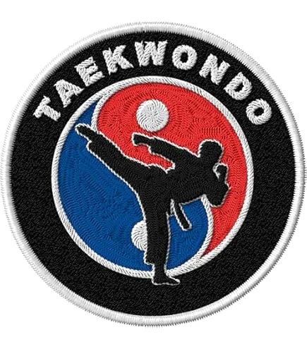 Taekwondo school crest patch