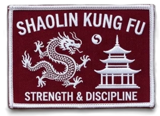 Shaolin Kung Fu Patch — custom embroidered patch designed with AI on PatchDesign.AI