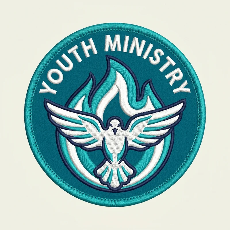Example Church & Ministry Patches 1, designed with AI