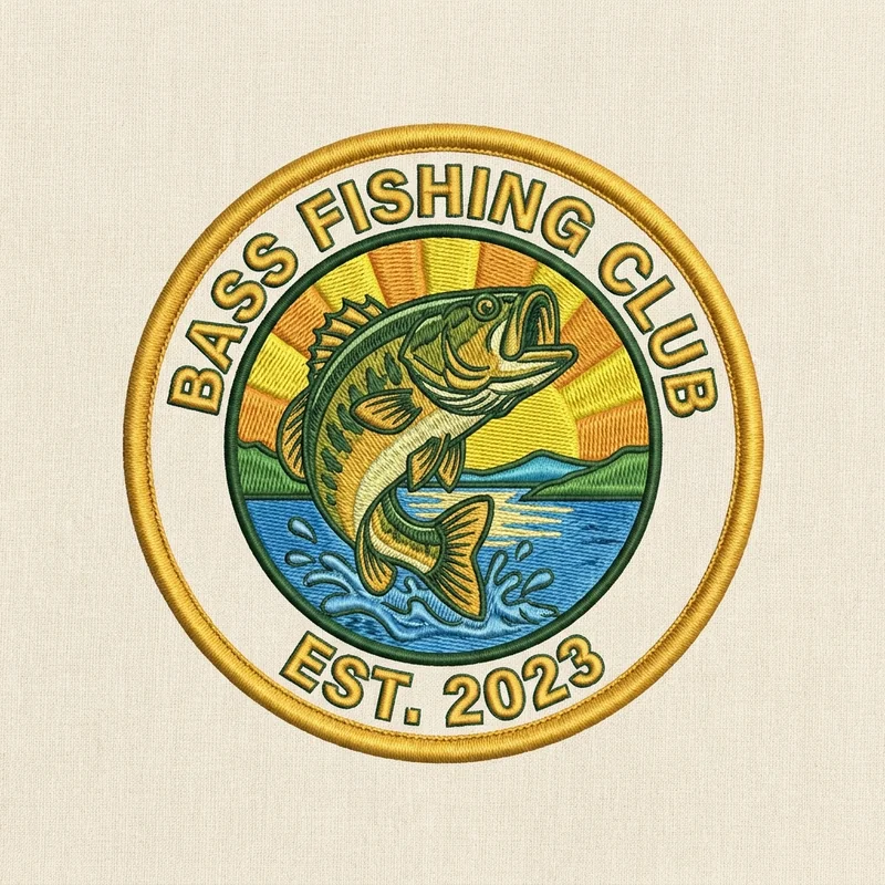 Example Fishing Patches 1, designed with AI