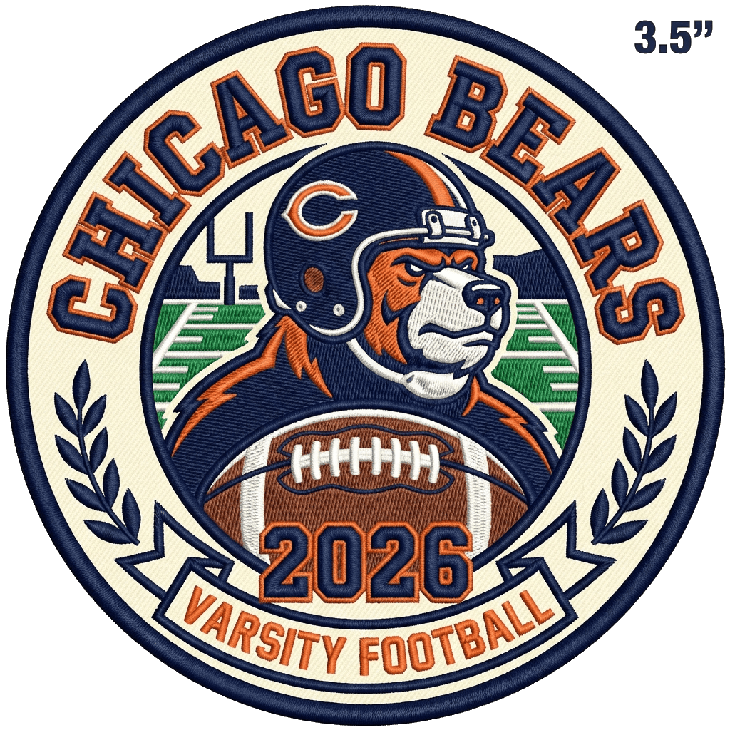 Custom youth sports patch — team crest design for jersey or jacket — custom embroidered patch designed with AI on PatchDesign.AI