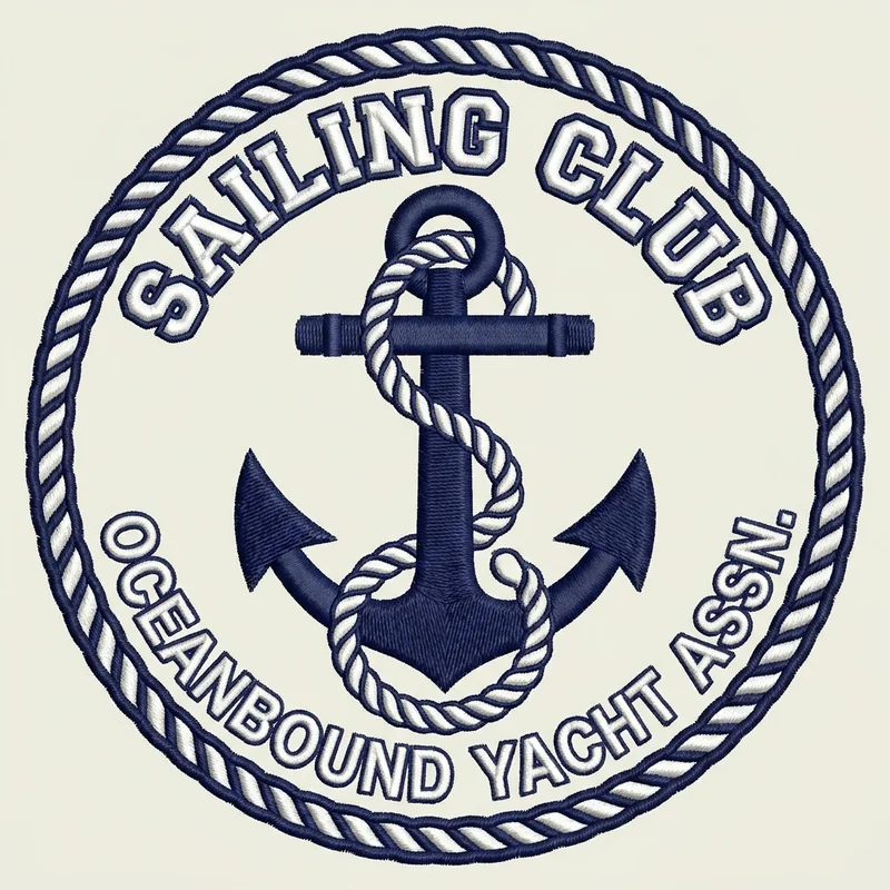 Custom anchor patch designed with AI