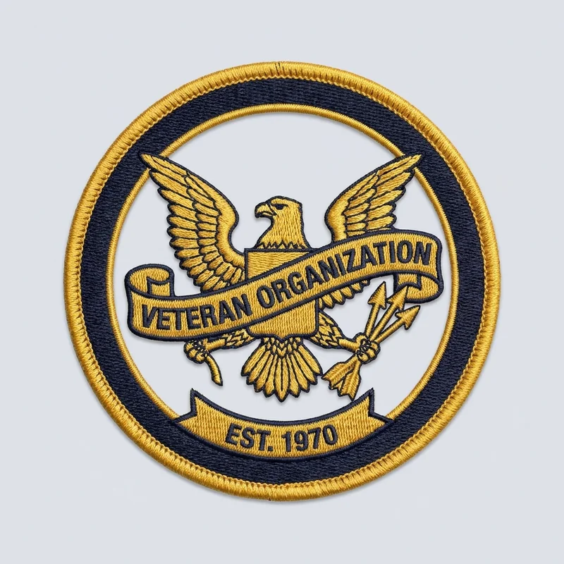 Example custom eagle patch 2 designed with AI on PatchDesign.AI
