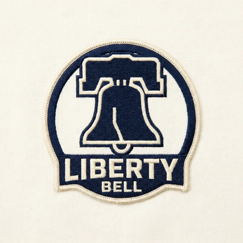Example custom liberty bell patch 4 designed with AI on PatchDesign.AI