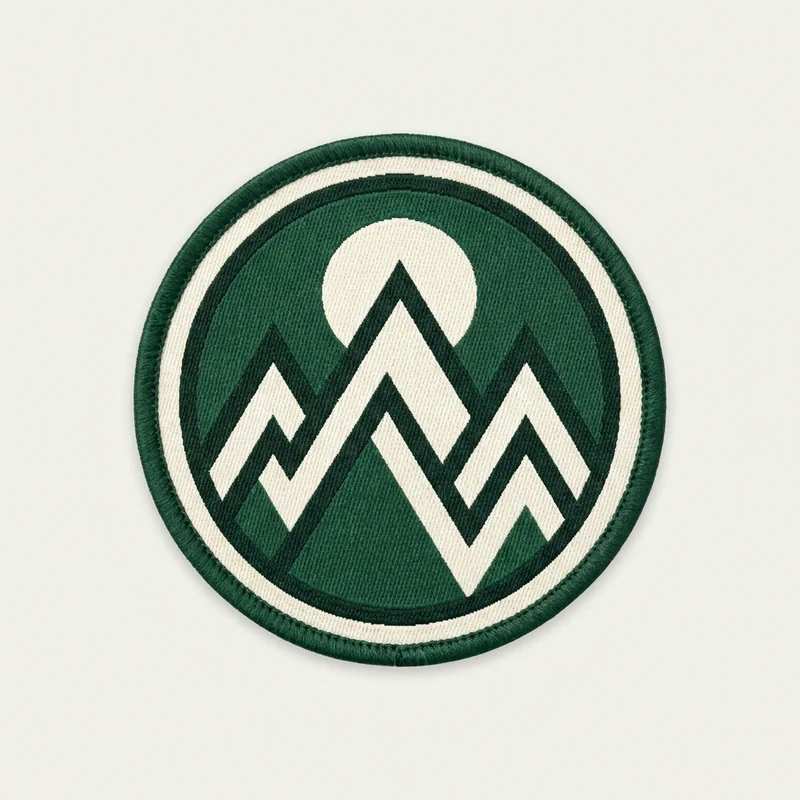 Example custom mountain patch 4 designed with AI on PatchDesign.AI