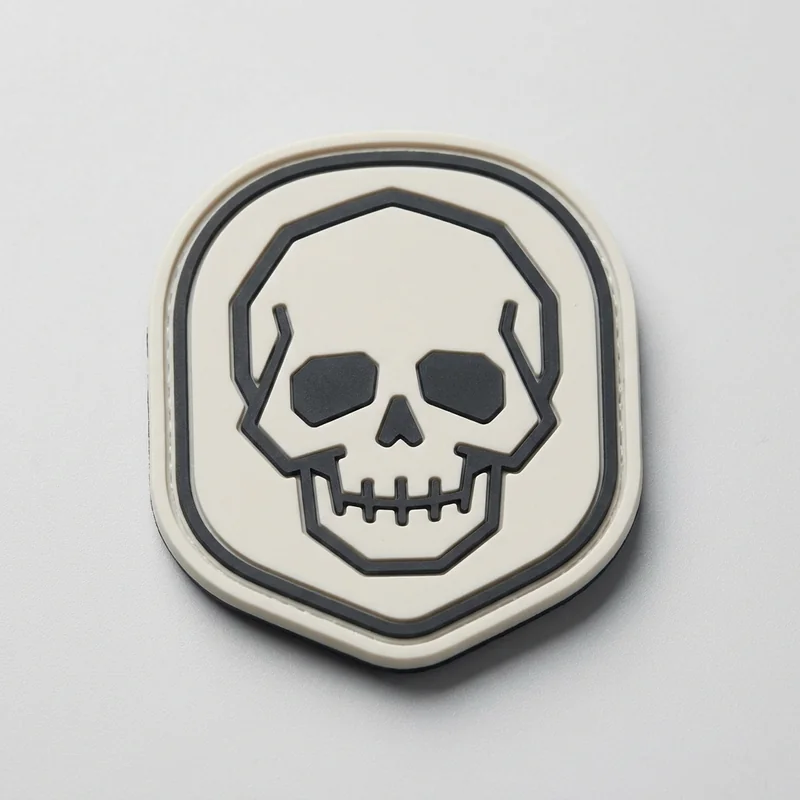 Example custom skull patch 4 designed with AI on PatchDesign.AI