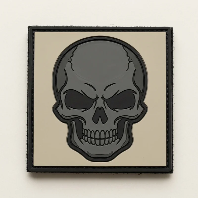 Custom skull patch designed with AI