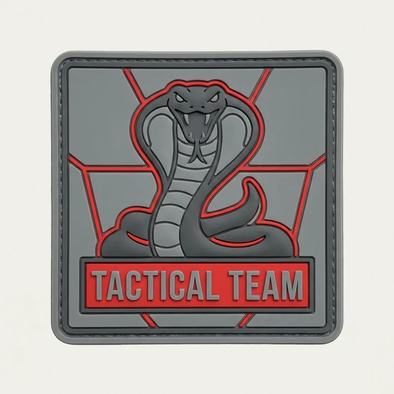 Example custom snake patch 2 designed with AI on PatchDesign.AI
