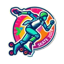 Embroidered YMCA skate event patch