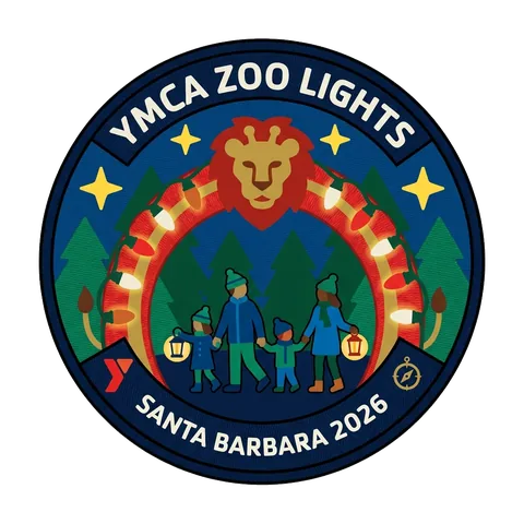 Youth troop zoo lights — embroidery-style patch