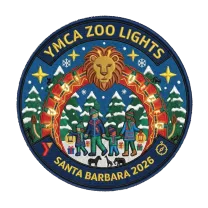 Embroidered YMCA Zoo Lights commemorative patch