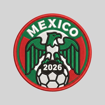 Mexico Soccer — custom embroidered soccer patch