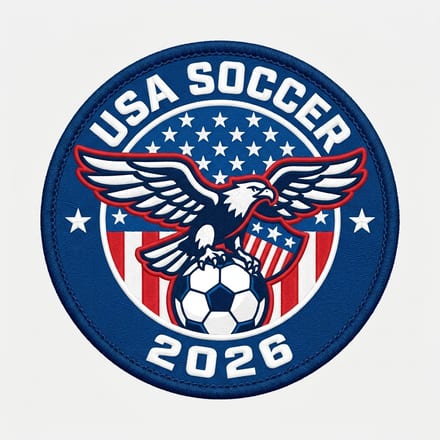 Team USA Soccer — custom embroidered soccer patch